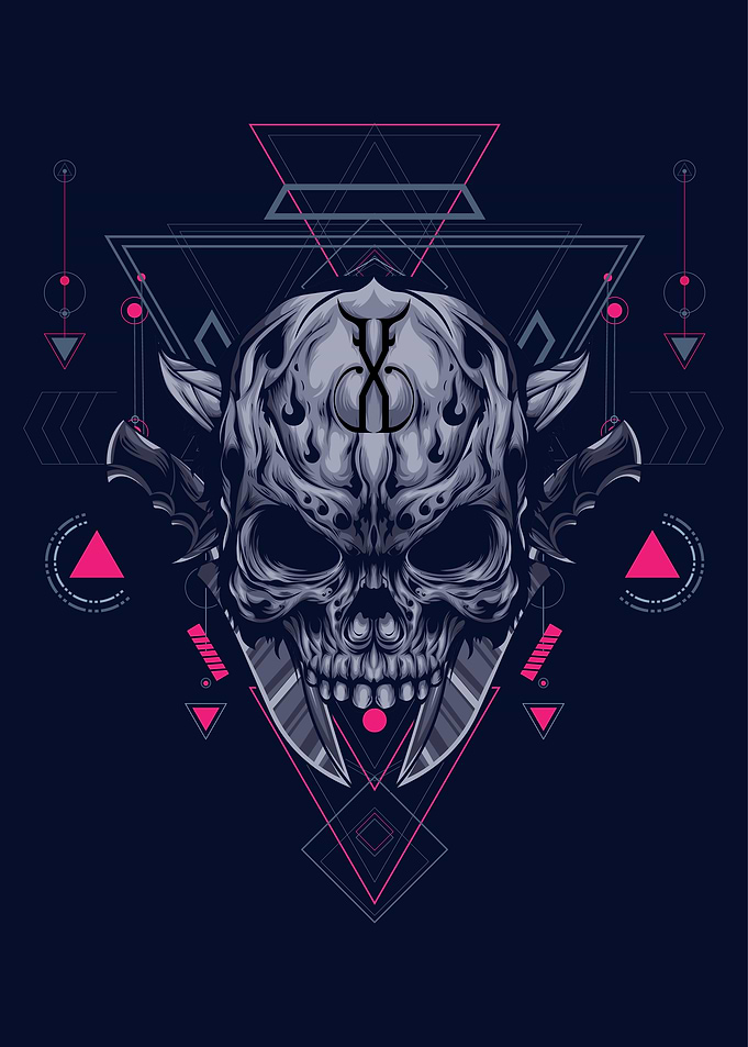 Skull sacred geometry