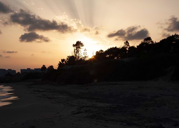 Sunset in Tunisia