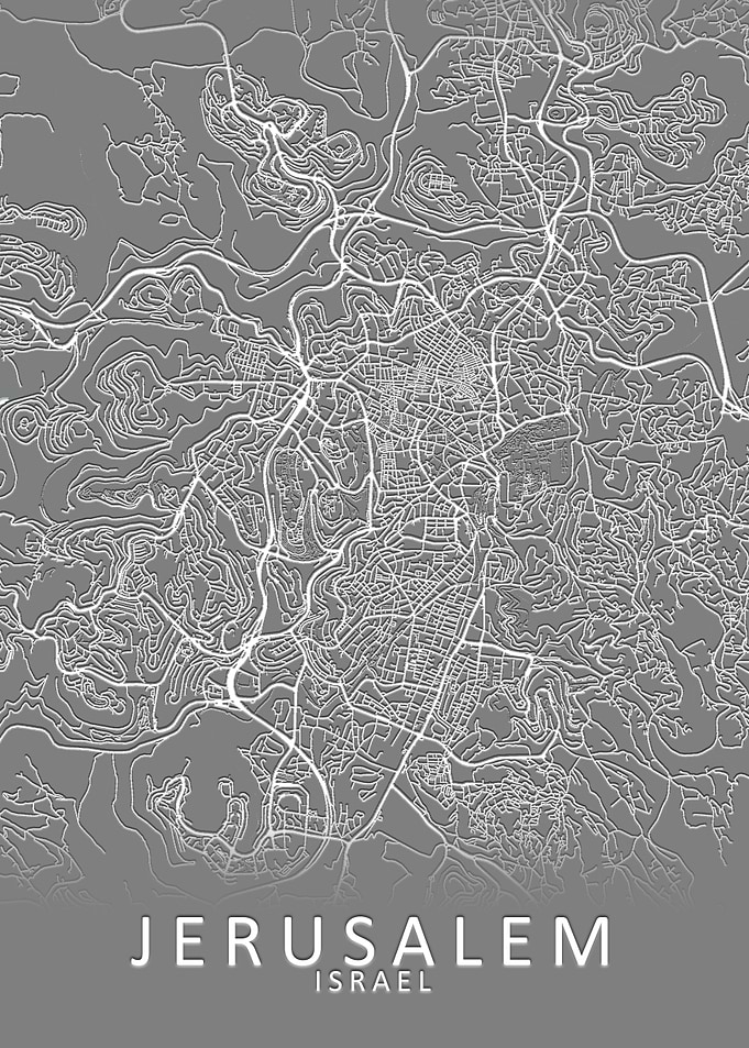 Jerusalem Israel City Map