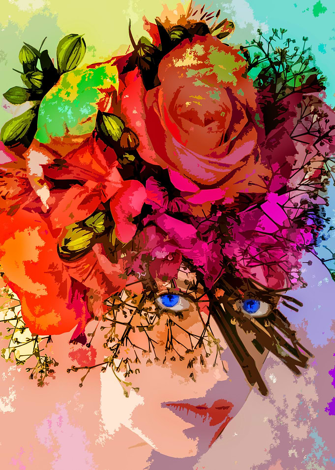Feminine look for roses