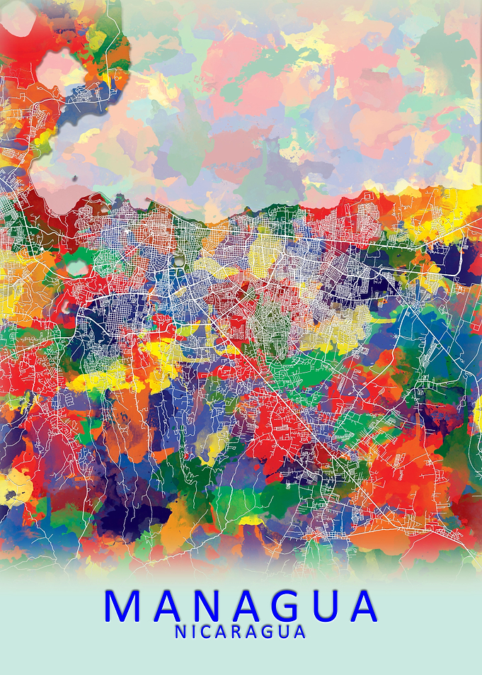Managua Nicaragua City Map