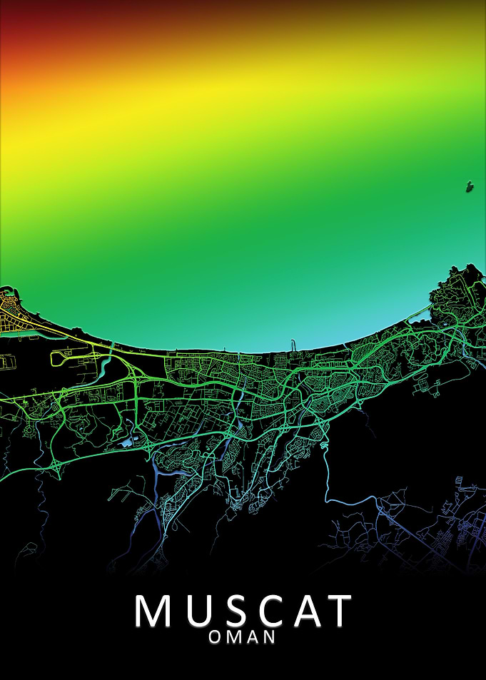 Muscat Oman City Map