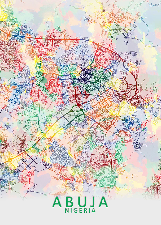 Abuja Nigeria City Map