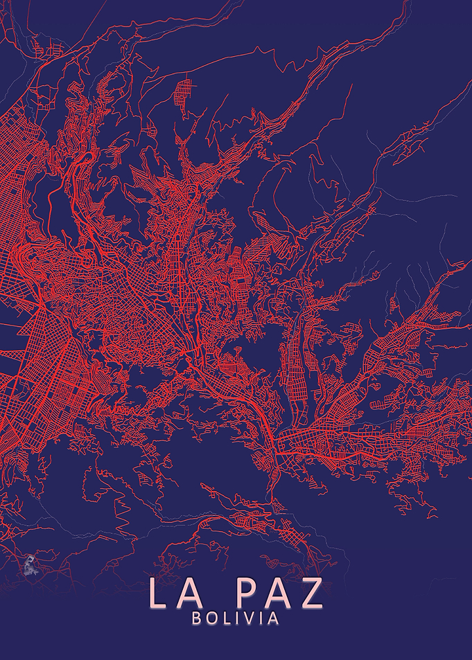 La Paz Bolivia City Map