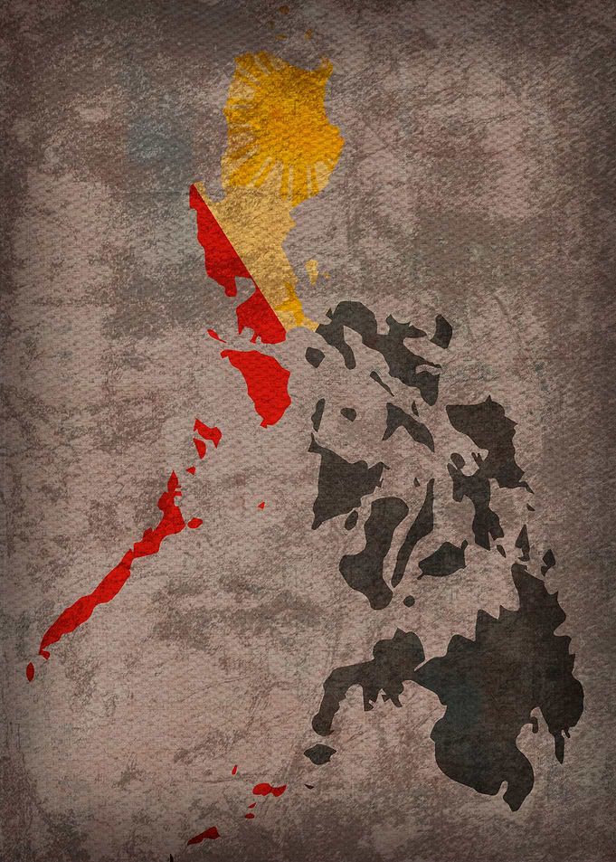 Philippines Flag Map
