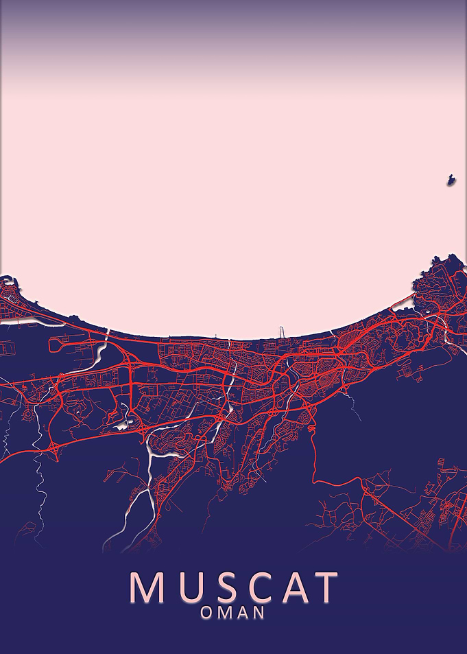 Muscat Oman City Map