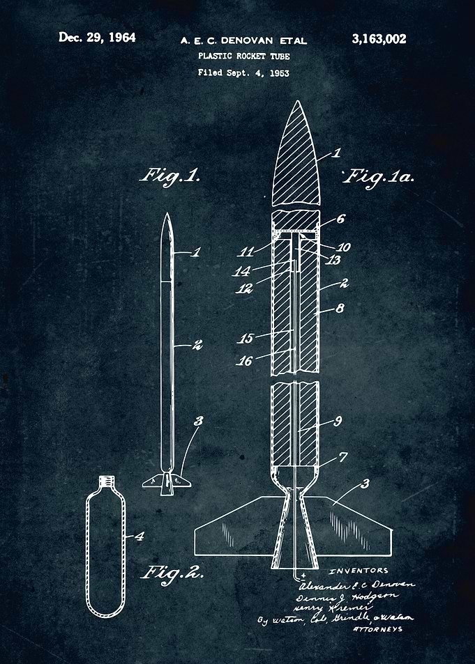 No425 Plastic Rocket Tube