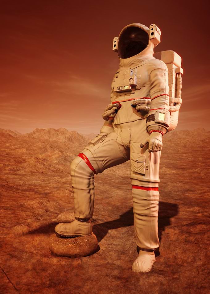 Scene of the Astronaut on
