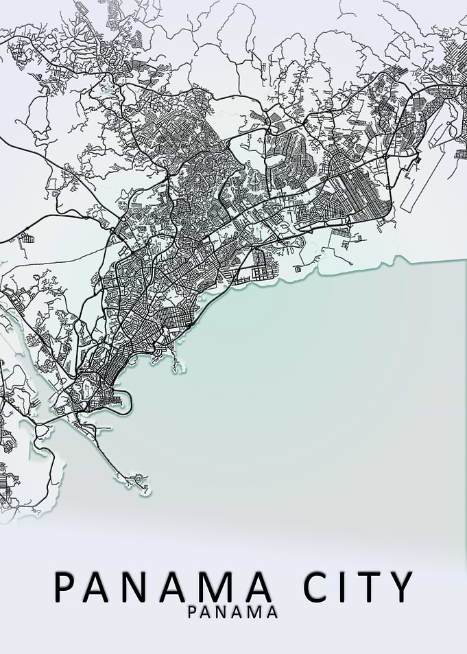 Panama City Map