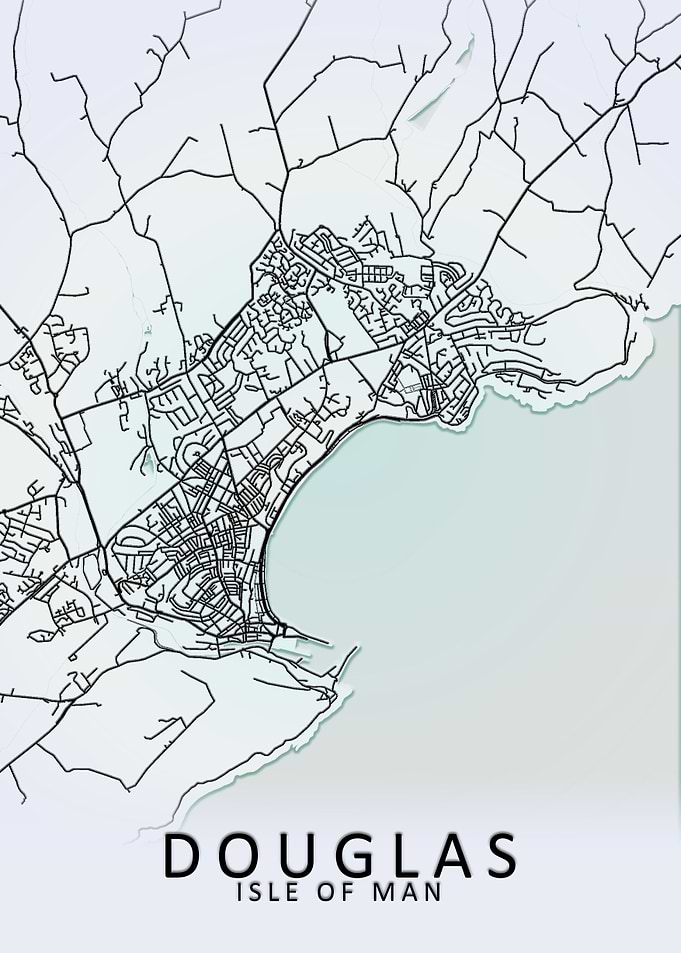 Douglas Isle of Man Map