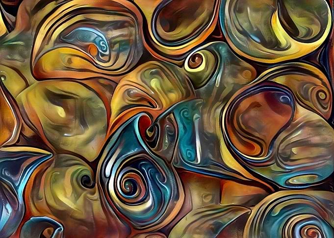 Seashell colorful pattern