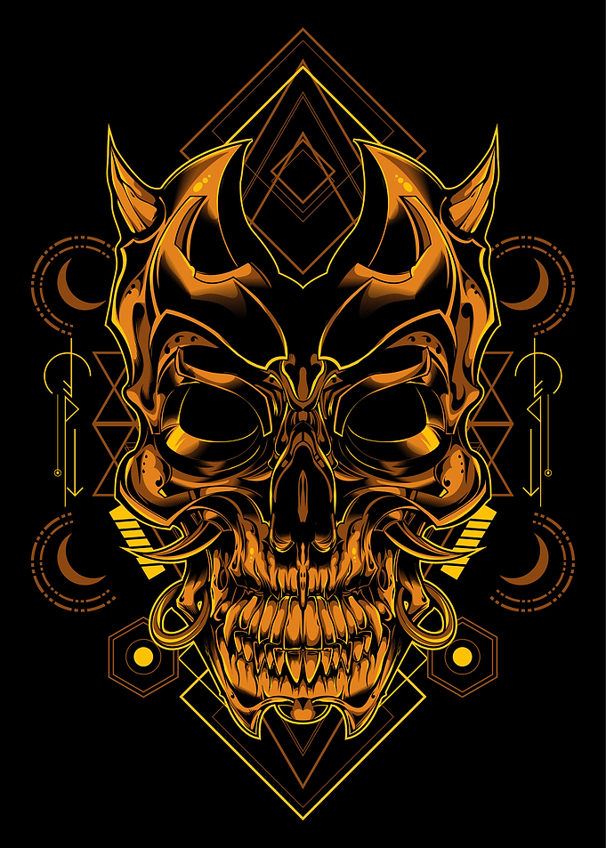 Skull sacred geometry