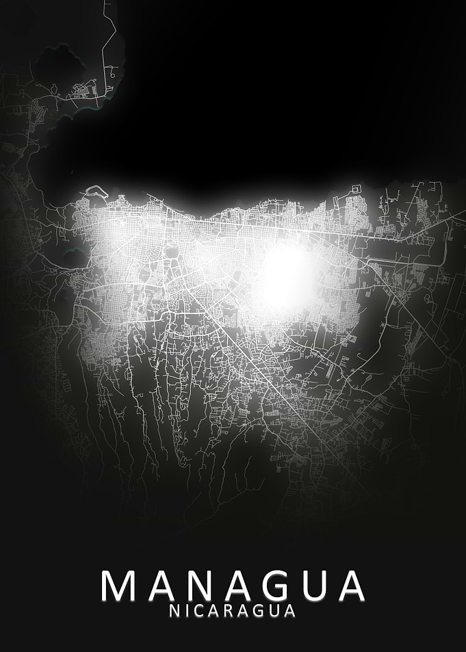 Managua Nicaragua City Map