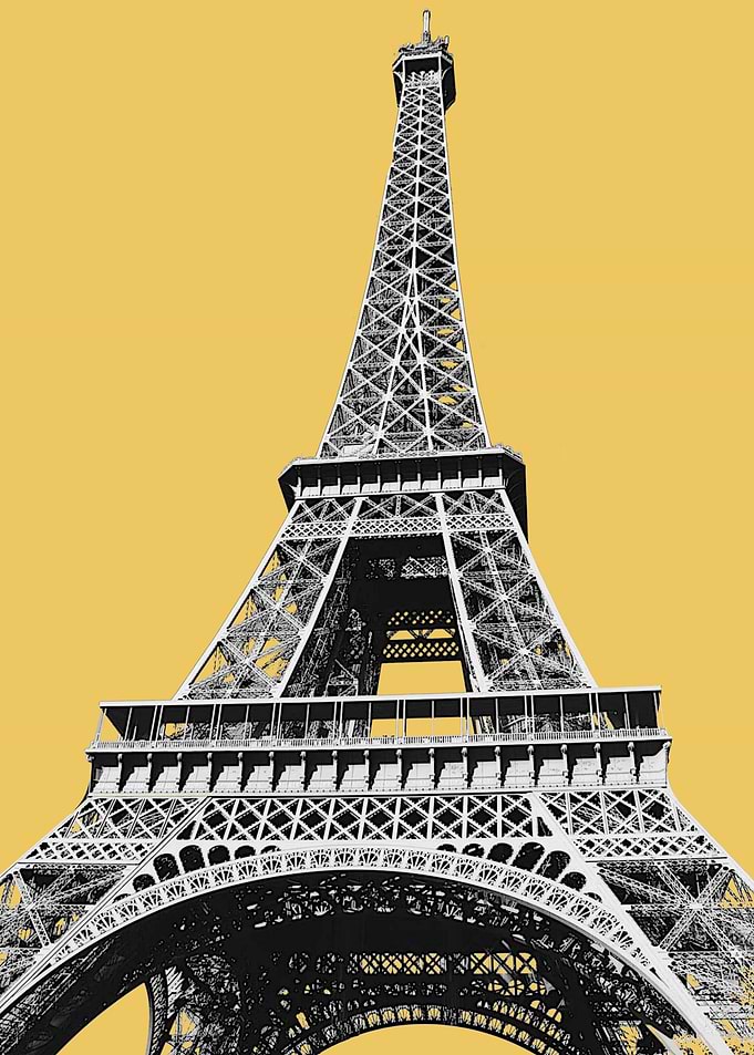 Comic Style Eiffel Tower