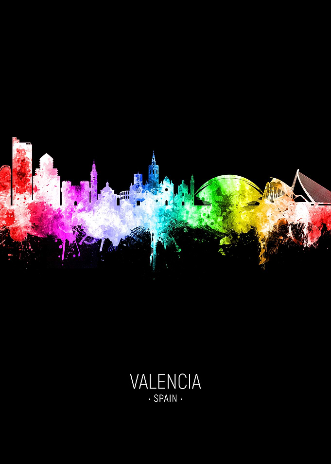 Valencia Spain Skyline