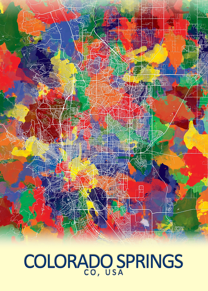 Colorado Springs USA Map