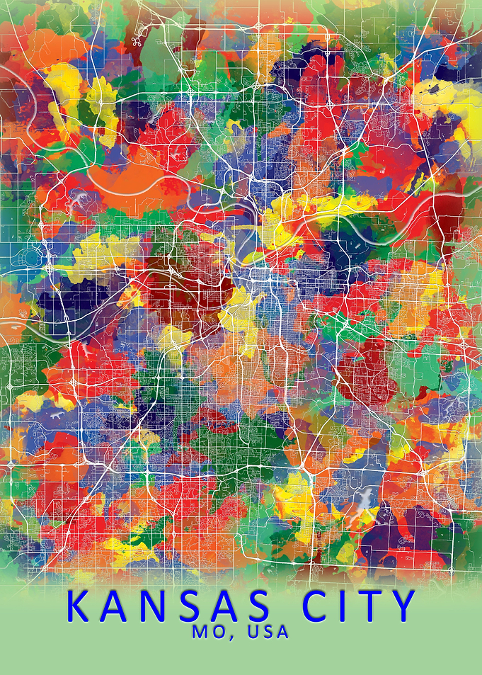 Kansas City USA City Map