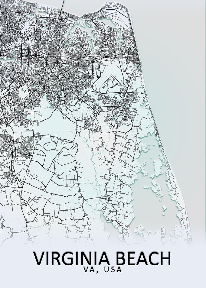 Virginia Beach USA Map