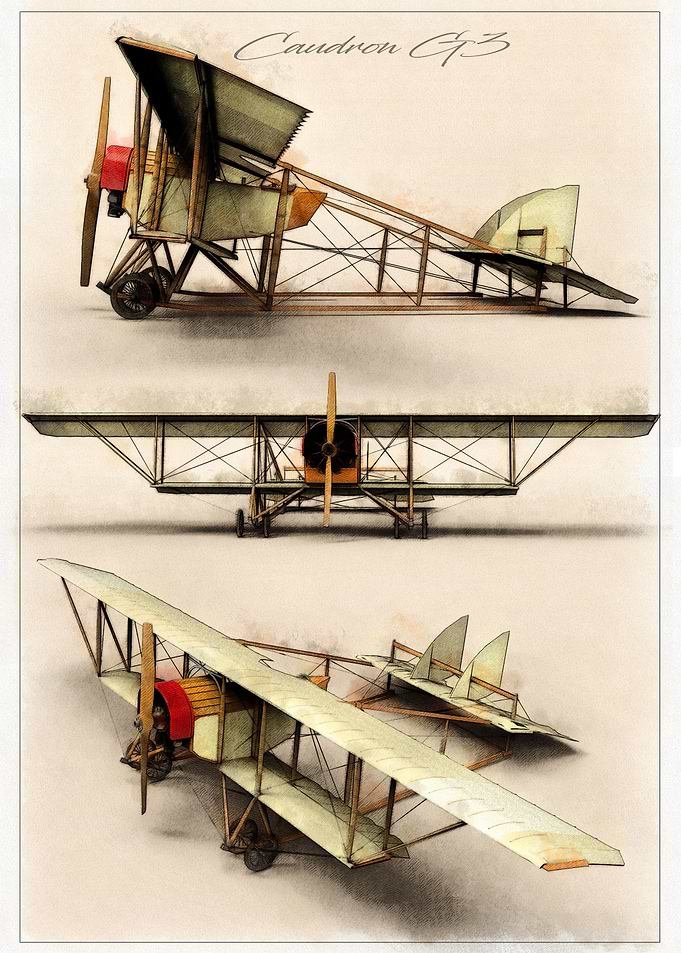 Caudron G3 WWI Plane