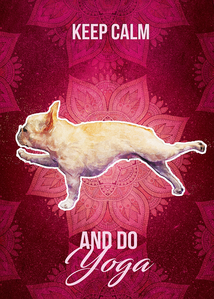 Keep Calm Dog Yoga