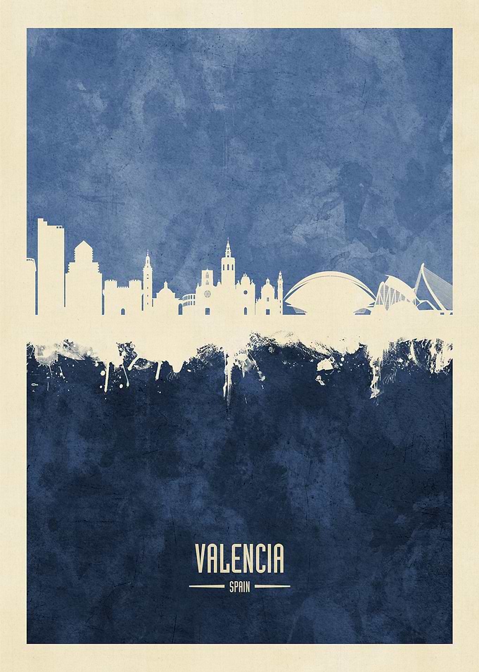 Valencia Spain Skyline