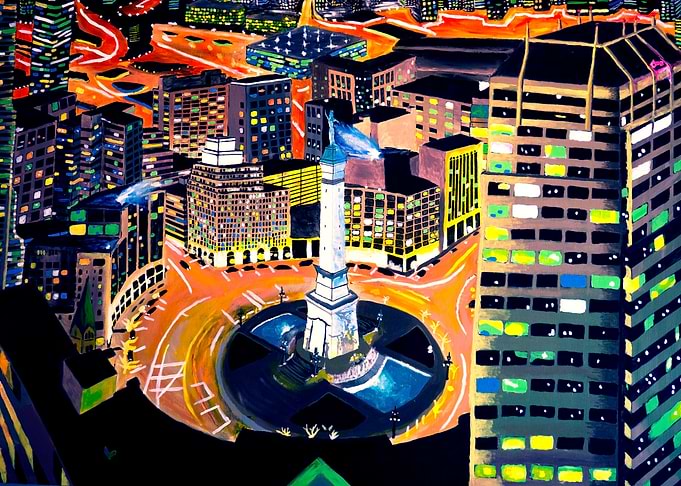 Indianapolis At Night