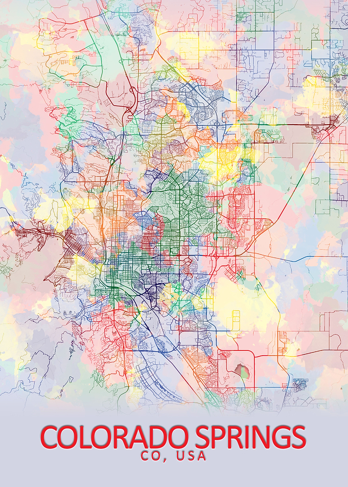 Colorado Springs USA Map
