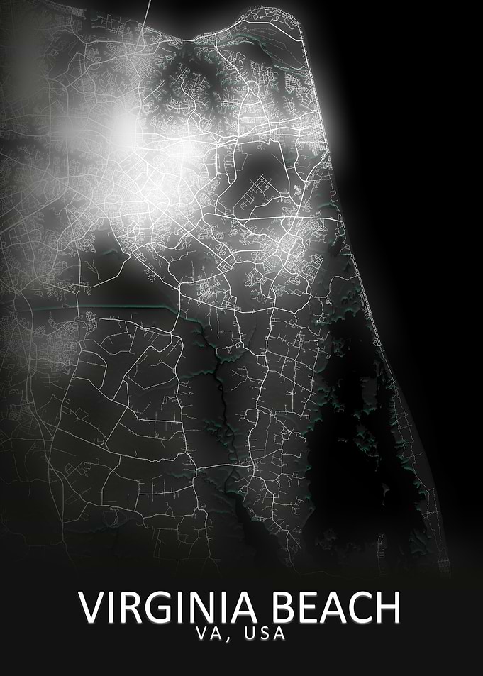 Virginia Beach USA Map