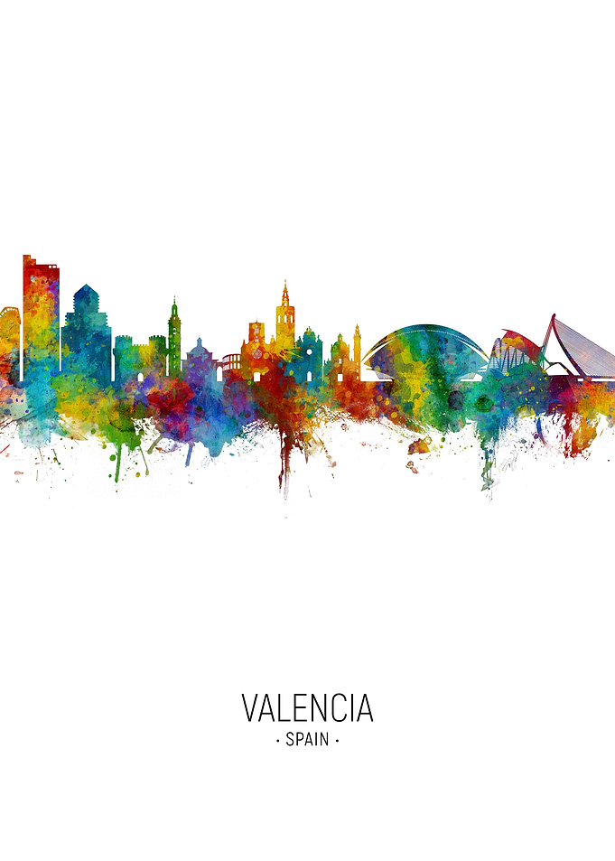 Valencia Spain Skyline