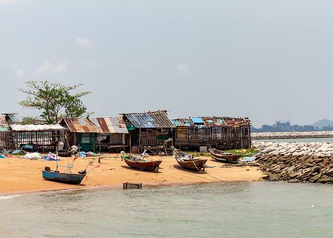 wooden fishing boats