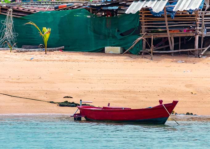Wooden fishing boats
