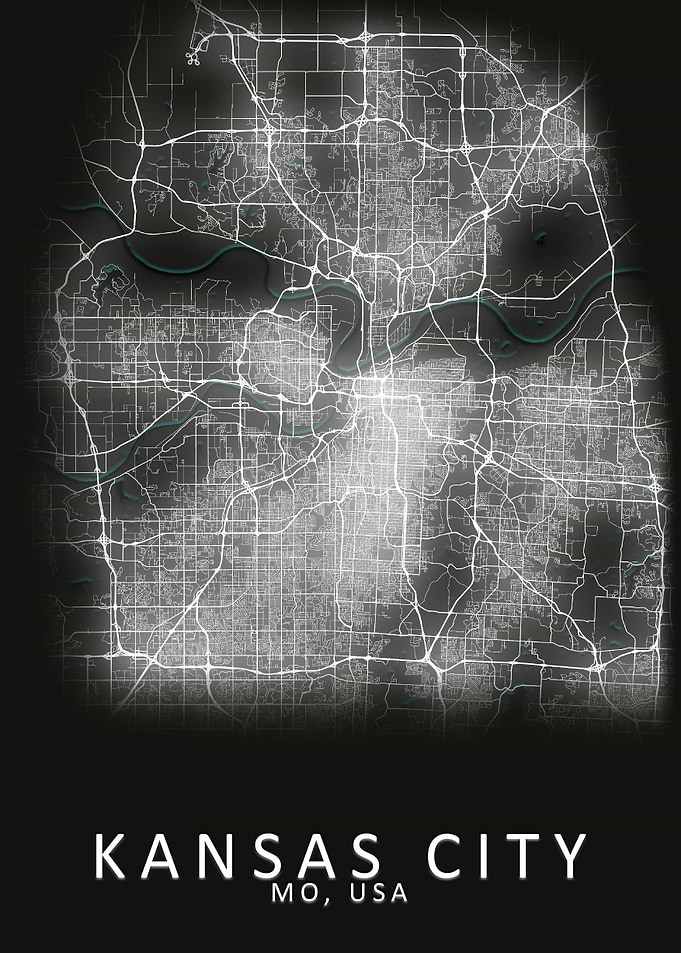 Kansas City USA City Map