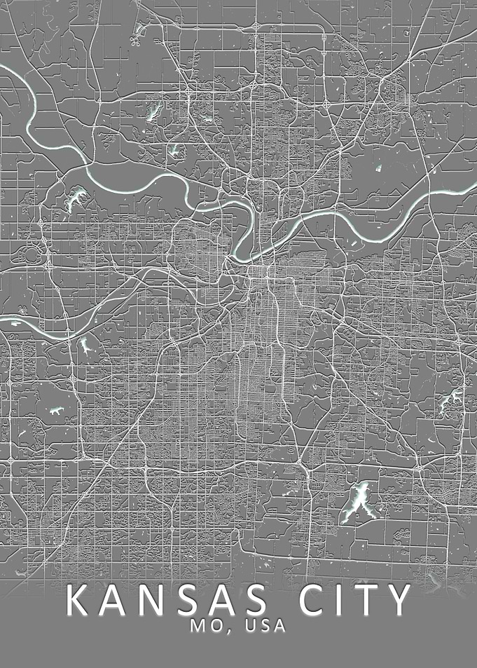 Kansas City USA City Map