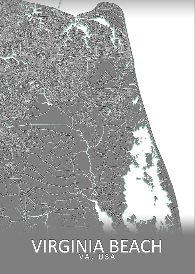 Virginia Beach USA Map