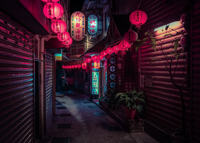 Jiufen at night