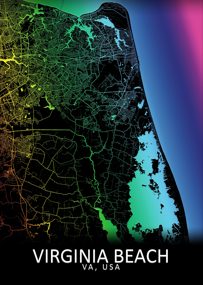 Virginia Beach USA Map