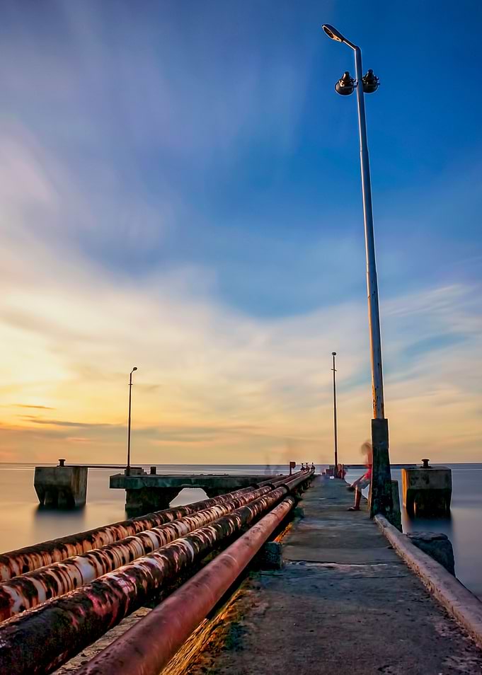 Pier Over Sea Against Sky