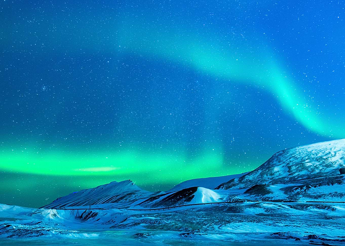 Aurora in the Nature