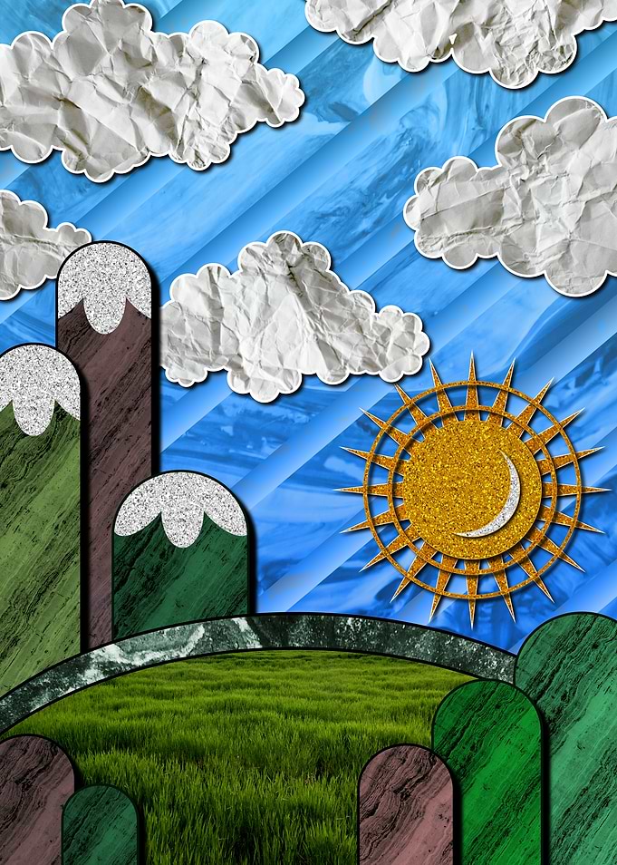 Mixed Media Landscape 1