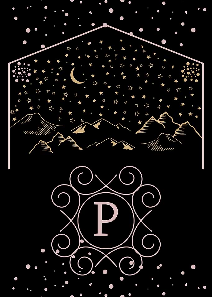 Starry Night Monogram P
