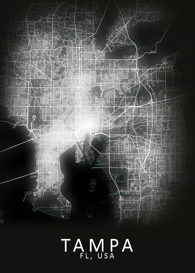 Tampa FL USA City Map