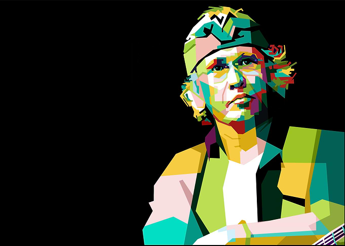 Iwan Fals in pop art wpap