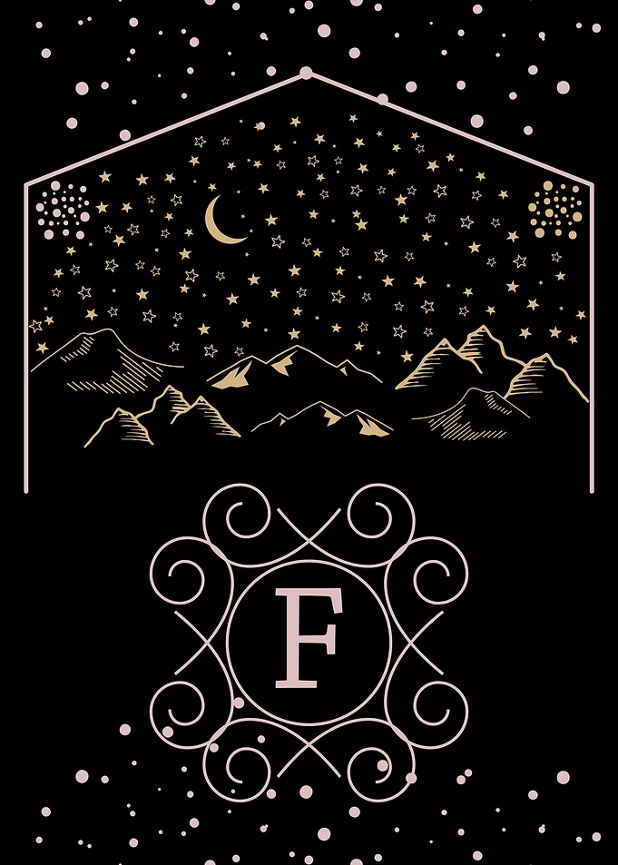 Starry Night Monogram F