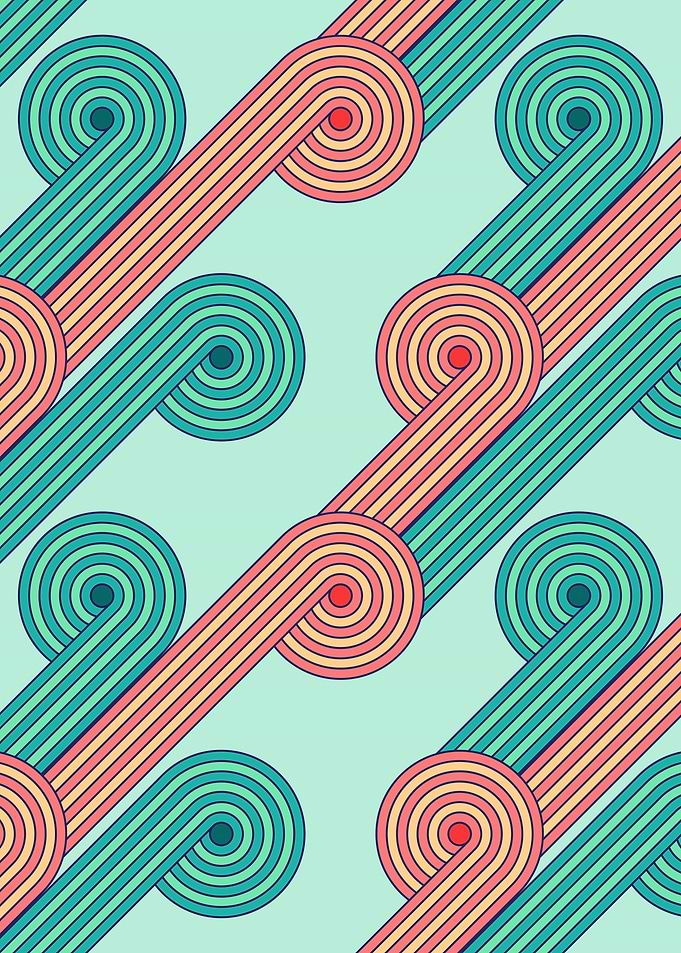 Retro Striped Pattern 16