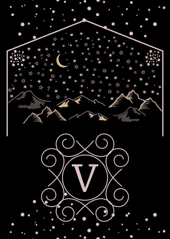 Starry Night Monogram V