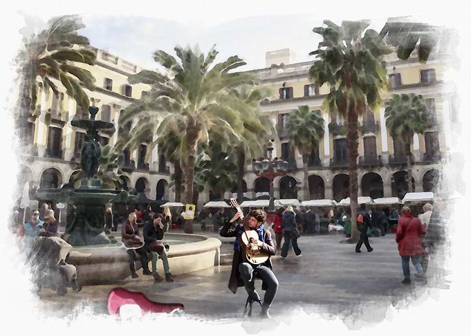 Guitar in Barcelona