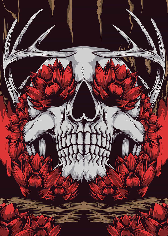 Floral Skull