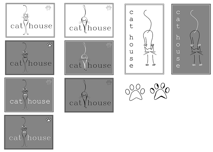 Visit card Cat House