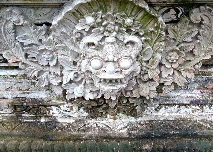 Carving at Gunung Kawi