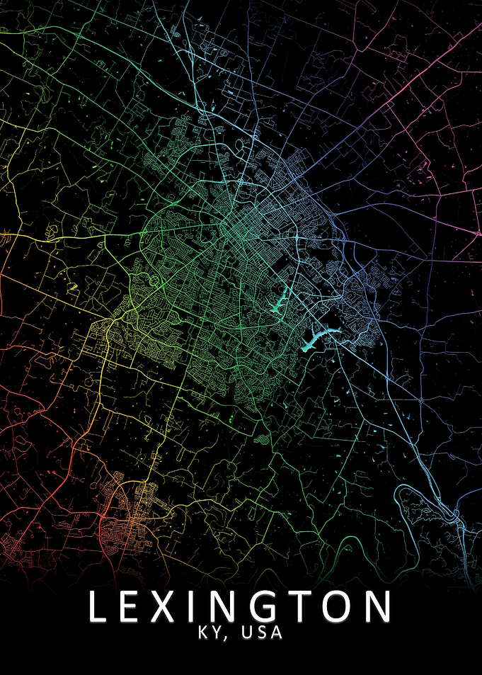 Lexington KY USA City Map